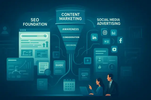 Effective Digital Marketing: Integrating SEO Strategies, Content Marketing, and Social Media Advertising for Online Success